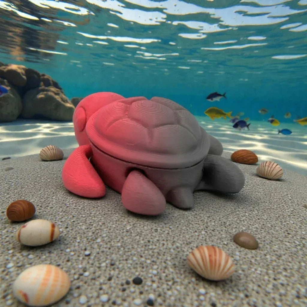 Baby Turtle Silk Smokey Wine - Back