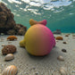 Baby Whale Silk Pink Yellow - Front