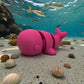 Baby Whale Silk Pink Yellow - Side