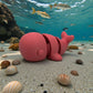 Baby Whale Silk Smokey Wine - Side