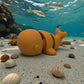 Baby Whale Silk Tropical Sunset - Side