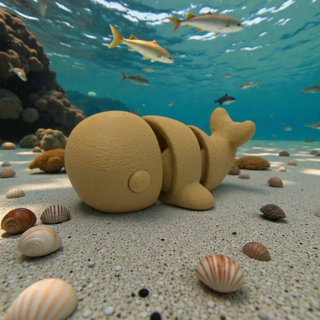 Baby Whale Wood - Side