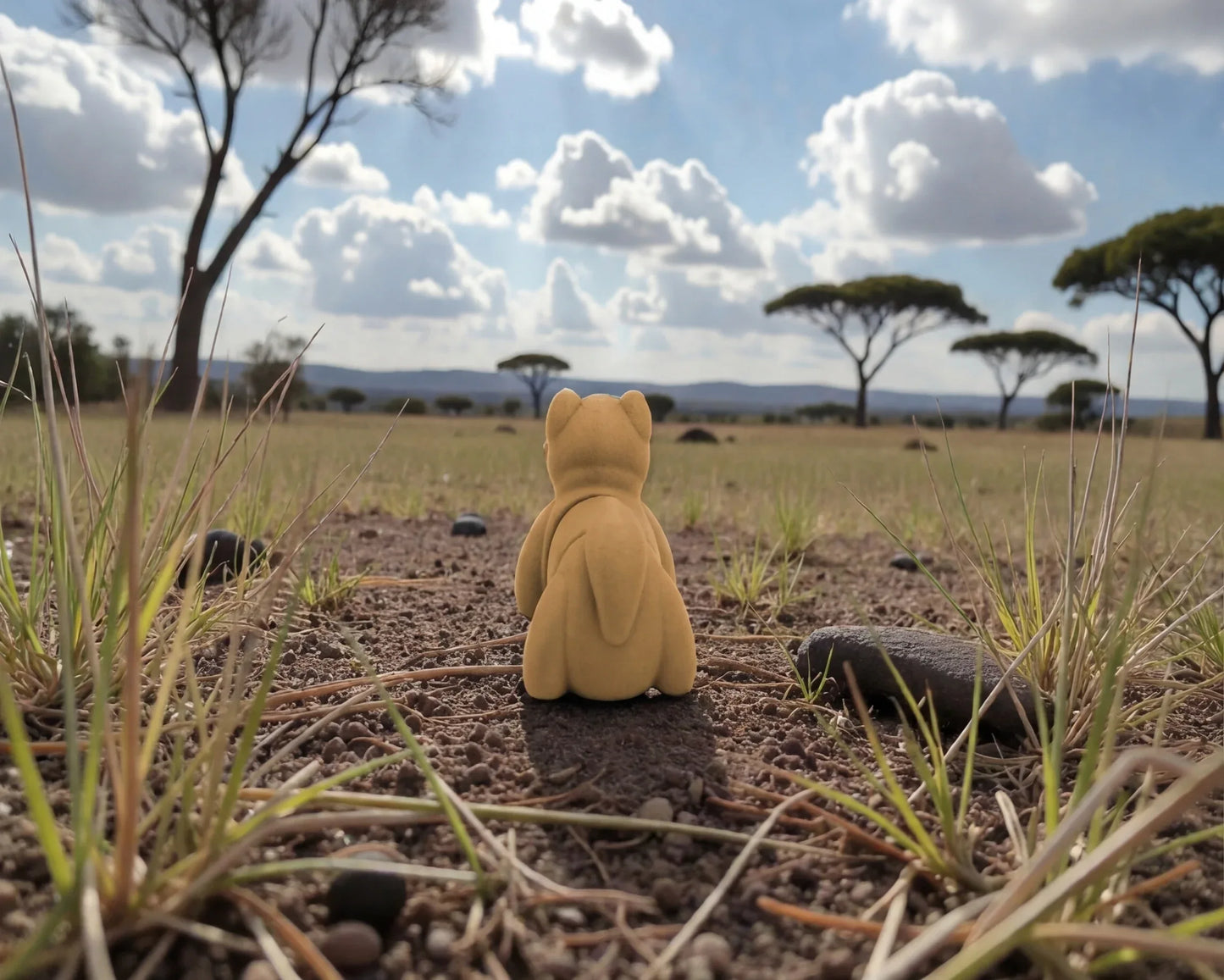Baby Wolf Wood - Back