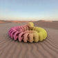 Ball Python Silk Pink Yellow - Back