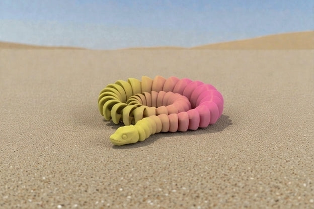 Ball Python Silk Pink Yellow - Front
