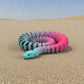 Ball Python Silk Teal Orange Red - Front