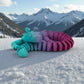 Big Dragon Silk Teal Orange Red - Front