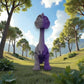 Brachiosaurus Silk Midnight Purple - Front