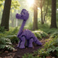 Brachiosaurus Silk Midnight Purple - Side