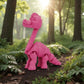 Brachiosaurus Silk Pink Yellow - Side