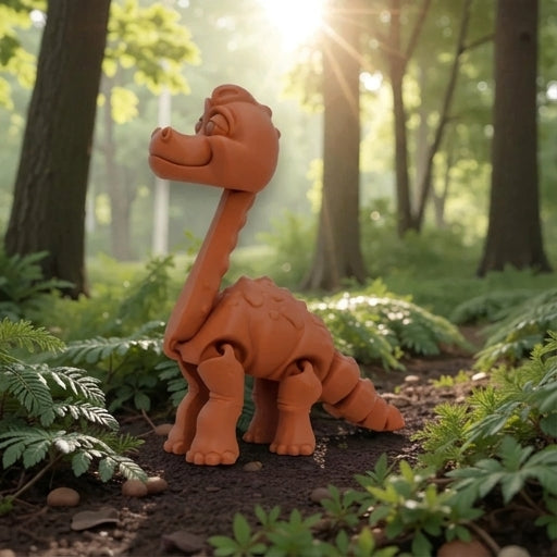 Brachiosaurus Silk Red Copper - Side