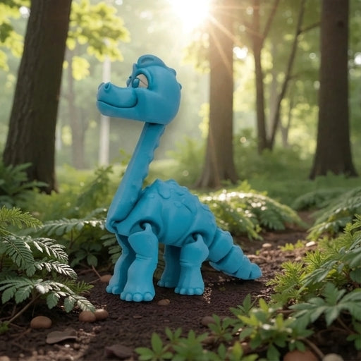 Brachiosaurus Silk Sapphire Forest - Side