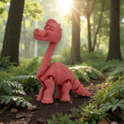 Brachiosaurus Silk Smokey Wine - Side
