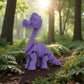 Brachiosaurus Silk Starling Purple - Side