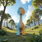 Brachiosaurus Silk Tropical Sunset - Front