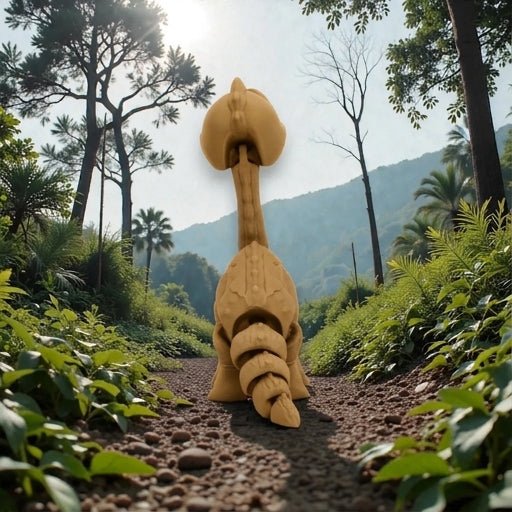 Brachiosaurus Wood - Back