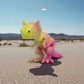 Carnotaurus Silk Pink Yellow - Front