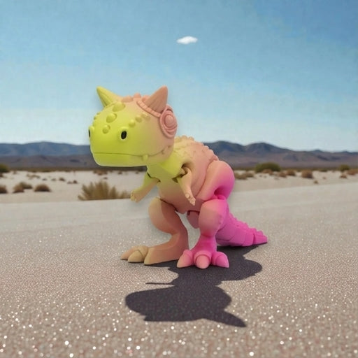 Carnotaurus Silk Pink Yellow - Front