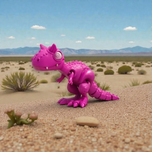 Carnotaurus Silk Pink Yellow - Side