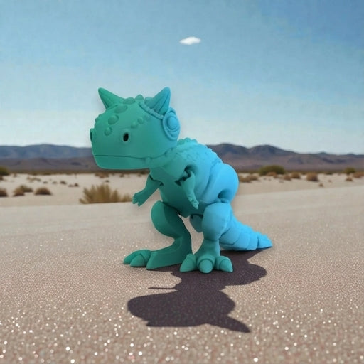 Carnotaurus Silk Sapphire Forest - Front
