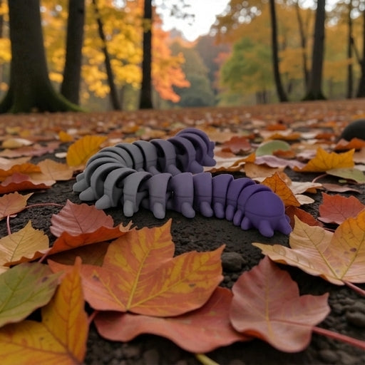 Centipede Silk Midnight Purple - Back