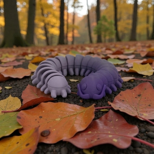 Centipede Silk Midnight Purple - Front