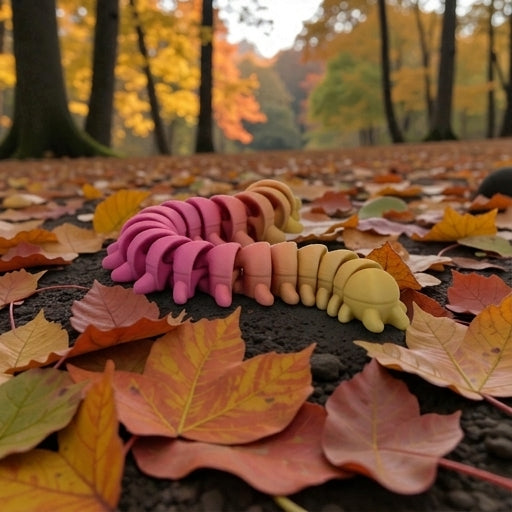 Centipede Silk Pink Yellow - Back