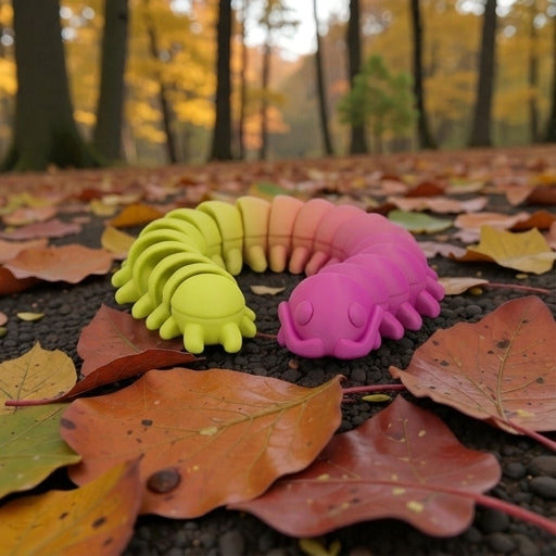 Centipede Silk Pink Yellow - Front