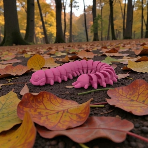 Centipede Silk Pink Yellow - Side