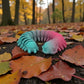 Centipede Silk Teal Orange Red - Front