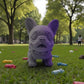 Chibi Frenchie Silk Midnight Purple - Front