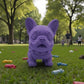 Chibi Frenchie Silk Starling Purple - Front