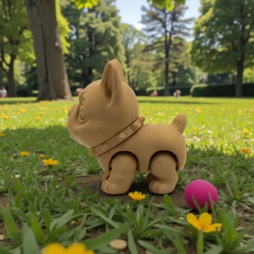 Chibi Frenchie Wood - Side