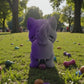 Chibi Husky Silk Midnight Purple - Back