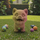 Chibi Husky Silk Pink Yellow - Front