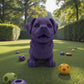Chibi Rottweiler Silk Midnight Purple - Front