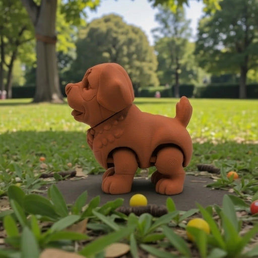 Chibi Rottweiler Silk Red Copper - Side