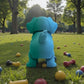 Chibi Rottweiler Silk Sapphire Forest - Back