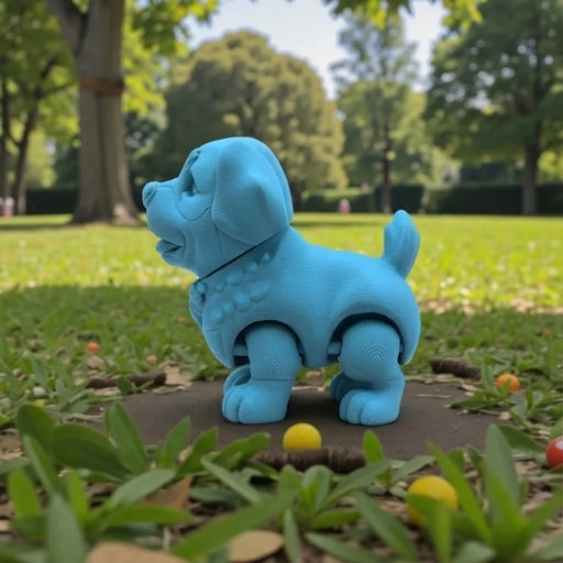 Chibi Rottweiler Silk Sapphire Forest - Side