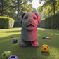 Chibi Rottweiler Silk Smokey Wine - Front