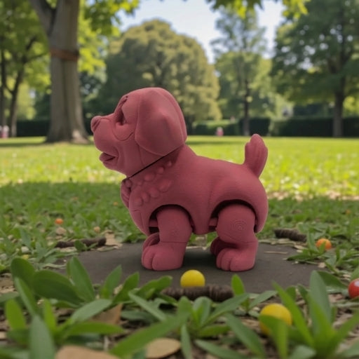 Chibi Rottweiler Silk Smokey Wine - Side