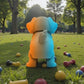 Chibi Rottweiler Silk Tropical Sunset - Back