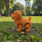 Chibi Rottweiler Silk Tropical Sunset - Side