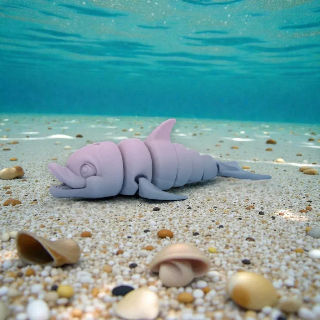 Cute Dolphin Silk Rainbow - Side