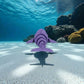Cute Dolphin Silk Starling Purple - Back