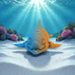 Cute Dolphin Silk Tropical Sunset - Front