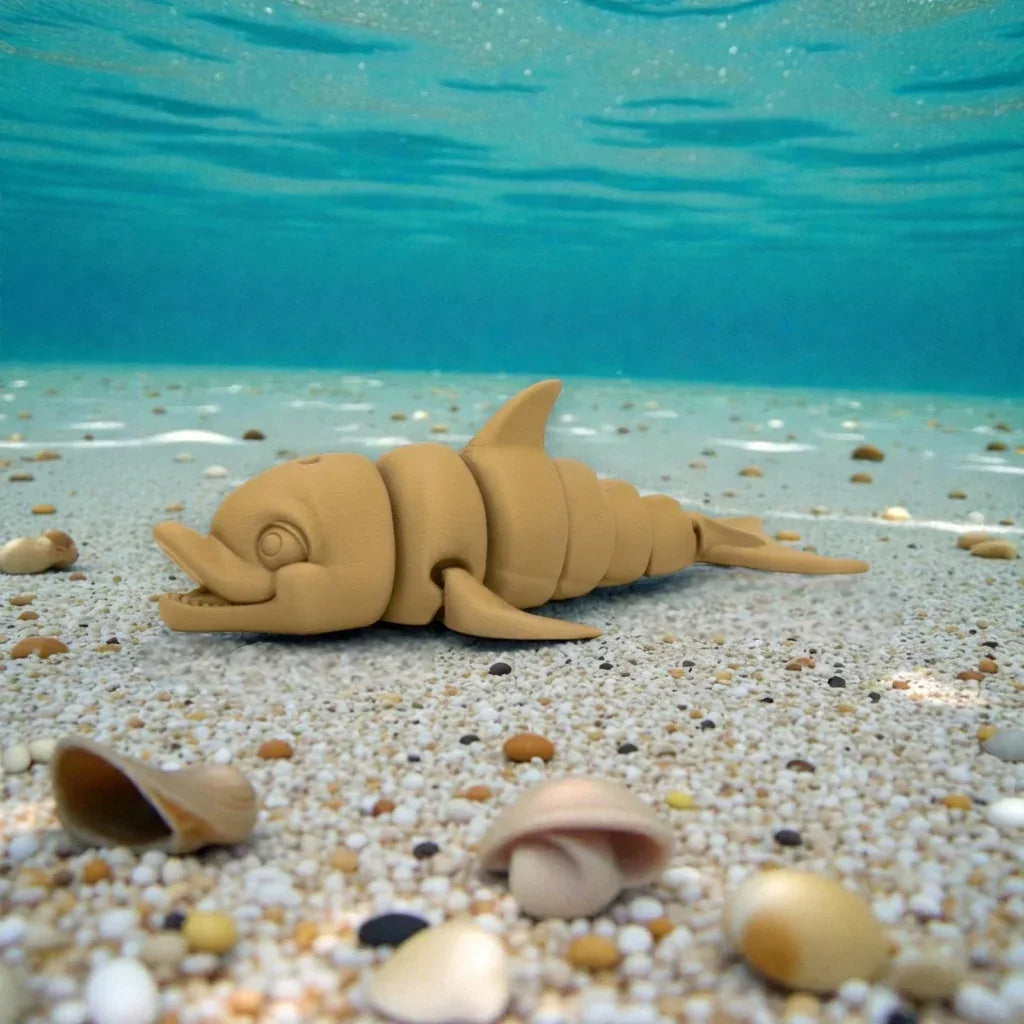 Cute Dolphin Wood - Side