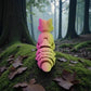 Cute Fox Silk Pink Yellow - Back