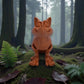 Cute Fox Silk Red Copper - Front