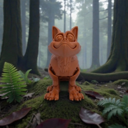 Cute Fox Silk Red Copper - Front